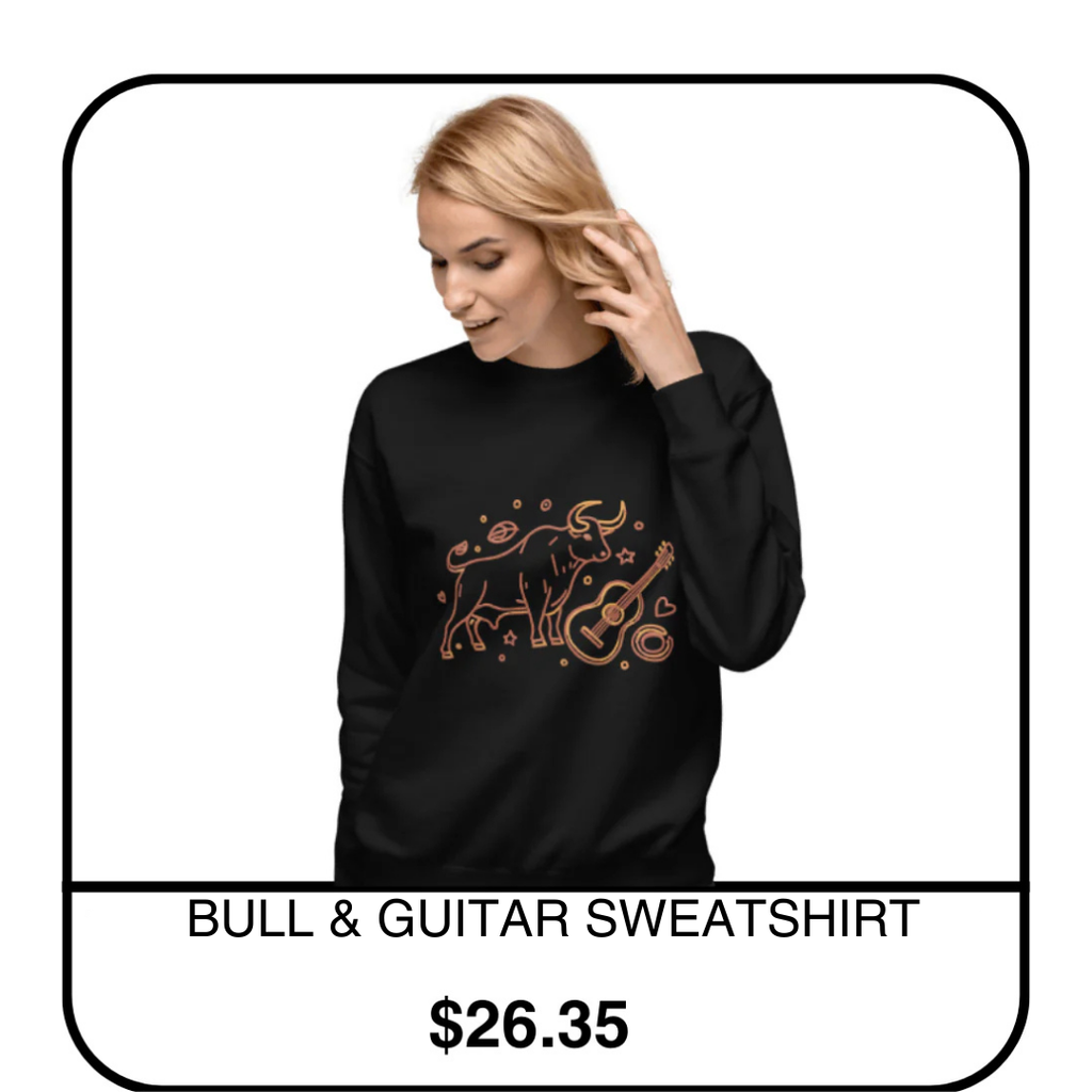 BULL & GUITAR SWEATSHIRT