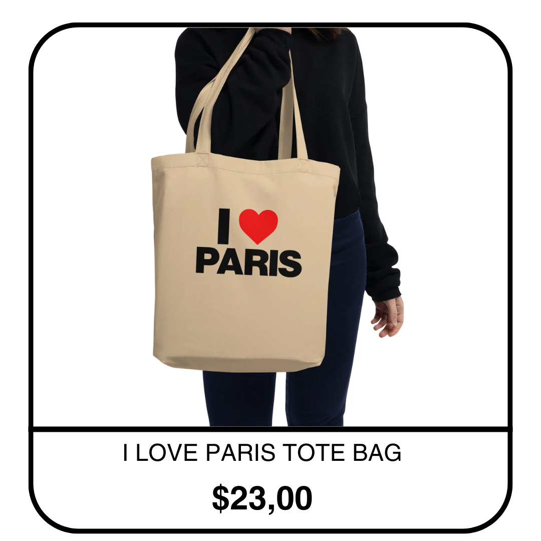 I LOVE PARIS TOTE BAG